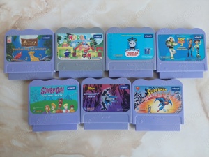 Vând 7 jocuri interactive pentru console VTech, titluri în descriere. 