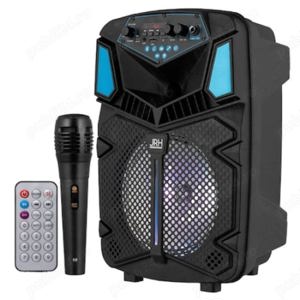 Boxa Activa, Portabila, JRH H8, Bluetooth, AUX, Radio Fm, USB, microfon inclus, Difuzor 20cm,nouă 