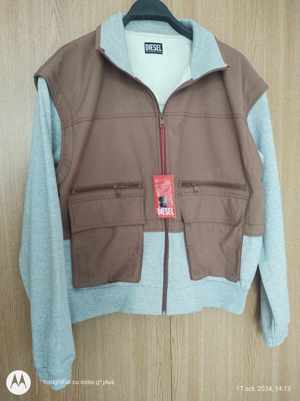 Jachetă Diesel S-Koman Convertible Bomber,bărbați,panouri Cordura NWOT,(Super Ofertă).