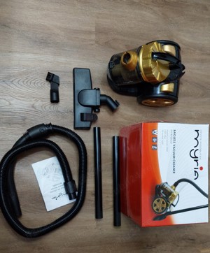 Aspirator fara sac MYRIA  1.5l, 700W, 80dB, galben-negru - imagine 5