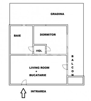 Apartament 2 camere de vanzare cu 35 mp gradina in Arhitectilor Sibiu - imagine 2