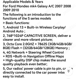 Navigatie dedicata Ford Mondeo  Ford Galaxy - imagine 5