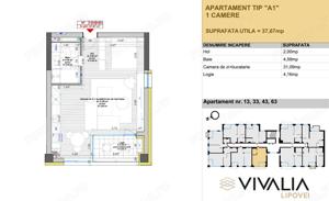 Apartament cu o camera- VIVALIA LIPOVEI- cladire noua nZEB - imagine 5