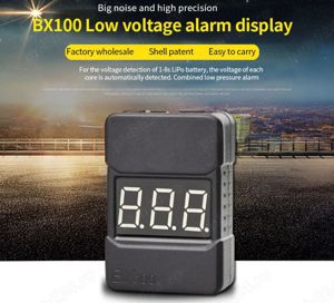 Tester acumulatori litiu 1S-8S cu voltmetru si buzzer BX100