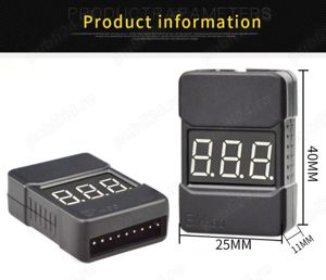 Tester acumulatori litiu 1S-8S cu voltmetru si buzzer BX100 - imagine 2