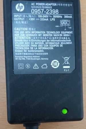 Vand Alimentator Imprimanta HP 30V 333mA,in stare foarte buna de functionare