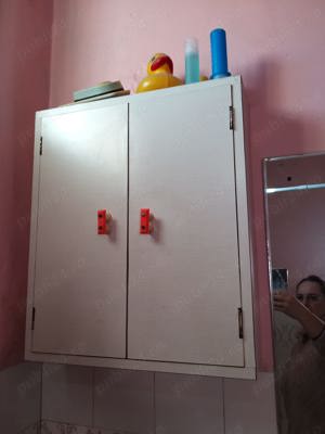  Dulăpior baie corp suspendat, 2 uși, 2 polițe, H 50,5, L 65,5, A 13,5