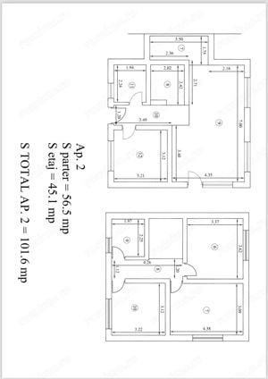 Duplex despartit prin camera tehnica P+1, 4 camere, 2 bai - 153.000 - imagine 15