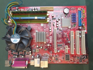 Placa De Baza MSI N-1996 Procesor Intel Celeron 430 (1,8 Ghz)+4 G rami