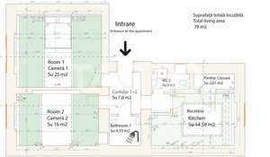 Apartament ultracentral de inchiriat – 2 camere spatioase - imagine 17