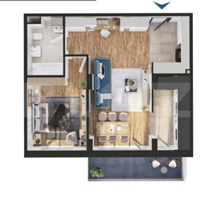 Apartament 2 camere, finisat, orientare Vestica, zona Fabricii  - imagine 2