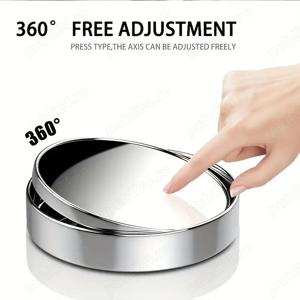 Oglinzi Retrovizoare Convexă Fără Cadru Din Sticlă HD Rotundă De 5,59 Cm, Oglindă Retrovizoare Rotat - imagine 5