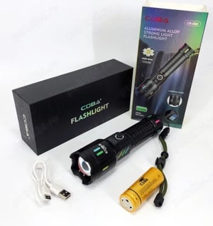 Lanterna cu ZOOM, led LASER PM20 ULS Pentru Distanta 700 metri raza vizibila - imagine 7