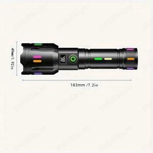 Lanterna cu ZOOM, led LASER PM20 ULS Pentru Distanta 700 metri raza vizibila - imagine 8