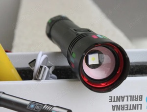 Lanterna cu ZOOM, led LASER PM20 ULS Pentru Distanta 700 metri , afisaj lcd , noi la cutie - imagine 5