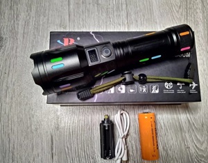 Lanterna cu ZOOM, led LASER PM20 ULS Pentru Distanta 700 metri , afisaj lcd , noi la cutie - imagine 3