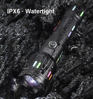 Lanterne led tip Laser telezoom afisaj electronic ,raza 700 metri vizibil , noi la cutie - imagine 5