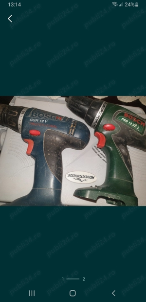 Vand autofiletante Bosch 9,6V si 12V, fara baterie. 50 Ron bucata .in bloc .