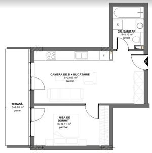 Apartament 2 camere, 40.21mp, finisat, intermediar, parcare subterana, EROILOR - imagine 2