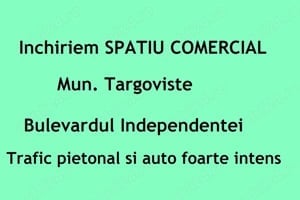 Inchiriem spatiu comercial, bulevardul Independentei