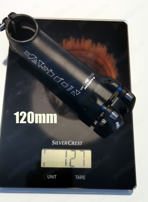 Pipa Easton EA90 SL 31.8 Stem 7  - black anodized 120mm + suport GARMIN  - imagine 5
