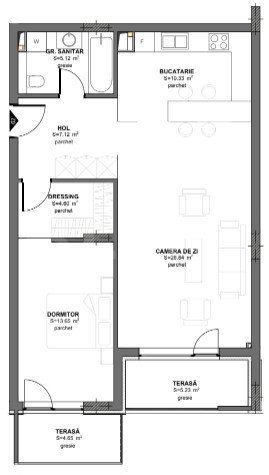 Apartament 3 camere, 68mp, finisat, intermediar, parcare subterana, EROILOR - imagine 2