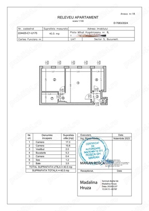 Apartament 2 camere Renovat Total, Piata M.Kogalniceanu, 40mp., et.6 - imagine 10