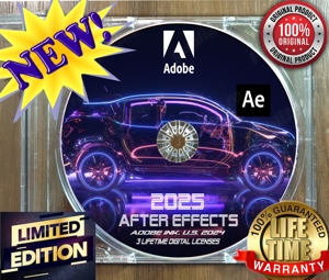 Adobe After Effects 2025 - 3 Lifetimes licenses DVD Sigilat