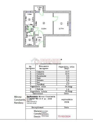 Metrou Piata Sudului  - apartament 2 camere - imagine 3