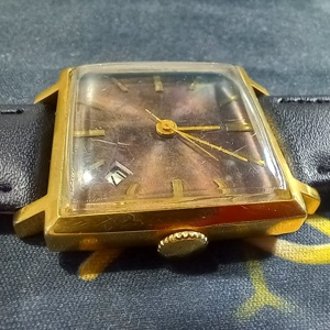 ceas mecanic sovietic Slava 2412 Square  URSS, funcțional - imagine 7