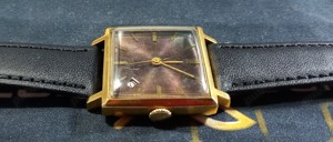 ceas mecanic sovietic Slava 2412 Square  URSS, funcțional - imagine 3