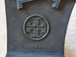 Cizme ploaie zapada dama Tory Burch Jacquard Rainboot cauciuc negru jacqard monogram - imagine 2