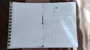 Georgiana Galateanu - Exercitii de gramatica engleza - carte imprimata si indosariata