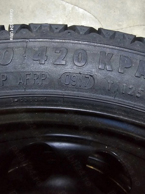 Doua rezerve 125 70 19 si o rezerva 125 70 16  5x112 - imagine 6