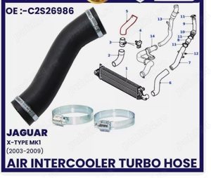 Furtun intercooler egr jaguar x type, Ford. Nou - imagine 4