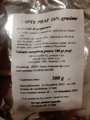 Punga lapte praf expirat pt hrana animale - imagine 2