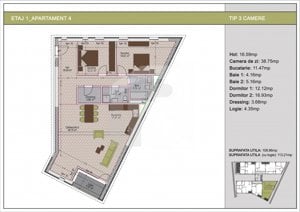 3 camere bloc nou, zona Nerva Traian, metrou Timpuri Noi - imagine 4