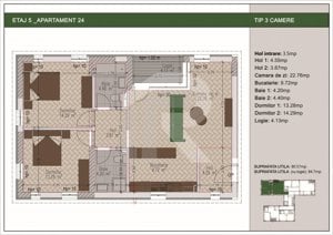 3 camere bloc nou, zona Nerva Traian, metrou Timpuri Noi - imagine 10