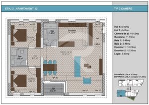 3 camere bloc nou, zona Nerva Traian, metrou Timpuri Noi - imagine 2