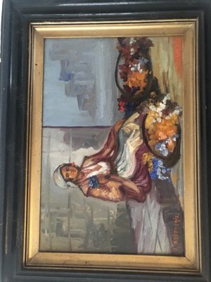 Pictura "Florareasa" - semnata F. Dezideriu