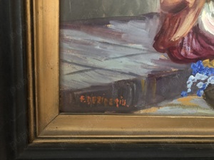 Pictura "Florareasa" - semnata F. Dezideriu - imagine 3