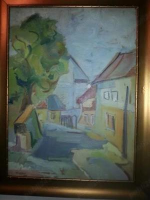 Tablou Cornel Minisan - "Case in Timisoara"