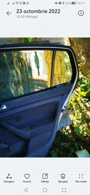 Vand usa dreapta spate si fusta bara spate VW Golf 5 - imagine 3