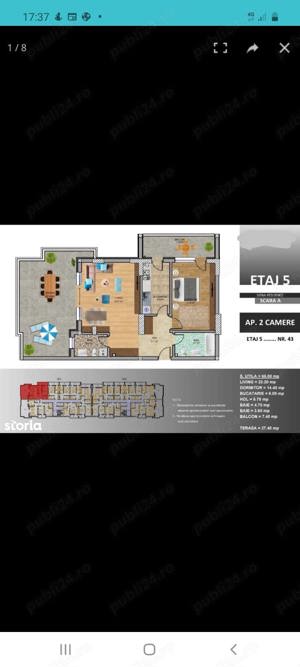 Apartament 2 camere+terasa metrou Berceni Popesti Leordeni - imagine 10