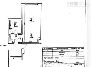 Garsoniera de 42 mp in Bloc Nou cu Parcare (500 m Coresi) - imagine 5