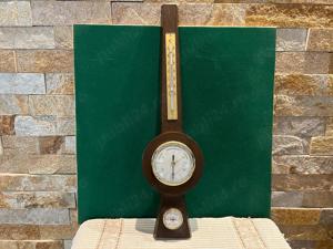 Statie meteo analogica, de colectie, din lemn masiv, Sundo