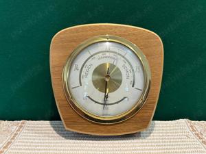 Statie meteo analogica, de colectie, din lemn masiv, Gischard