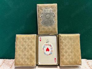 Carti de joc Canasta Piatnik Viena, de colectie, 3 pachete