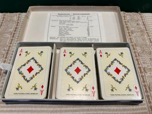 Carti de joc Canasta Piatnik Viena, de colectie, 3 pachete