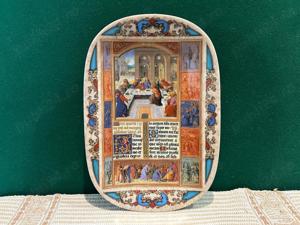 Farfurie decorativa de colectie Bradex  L Ultima Cena 